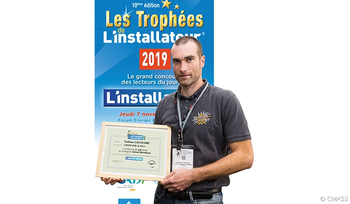 1er prix du trophée de l’installateur 2019