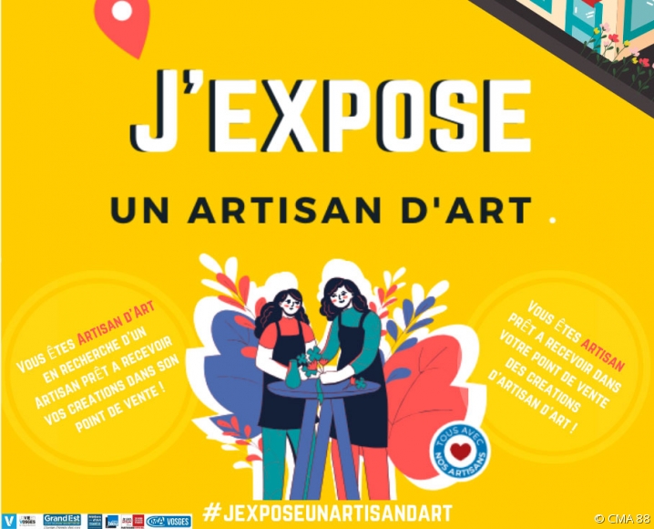 Affiche de l'opération "J'expose un artisan d'art"