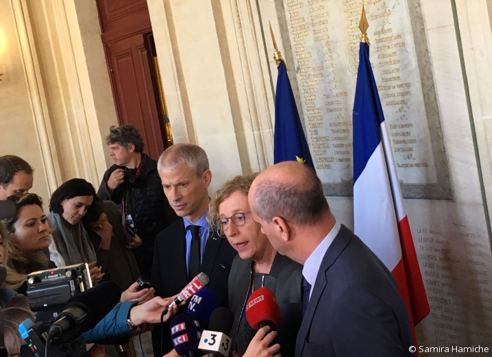 Point presse de Muriel Pénicaud, Franck Riester et Jean-Michel Blanquer