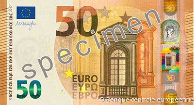 Nouveau billet de 50 euros