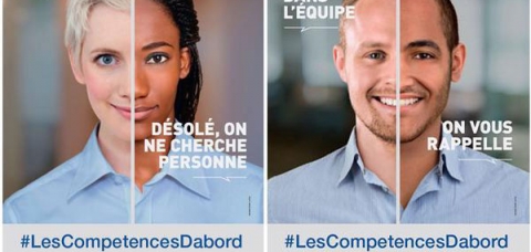 Campagne de sensibilisation contre les discriminations à l'embauche. Avril 2016.