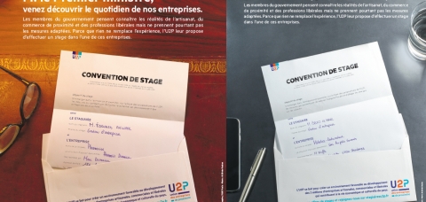 Montage des conventions de stages adressées à Edouard Philippe et Bruno Le Maire