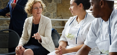 Muriel Pénicaud apprentis