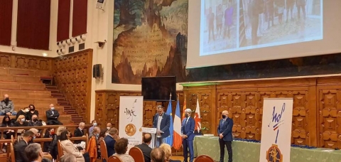 Remise de médailles du concours des meilleurs apprentis de France à Nice.