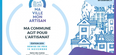 Affiche de lancement du Prix "Ma Ville Mon Artisan"