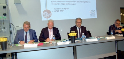Pierre Lobry, Alain Griset et Karim Khetib.